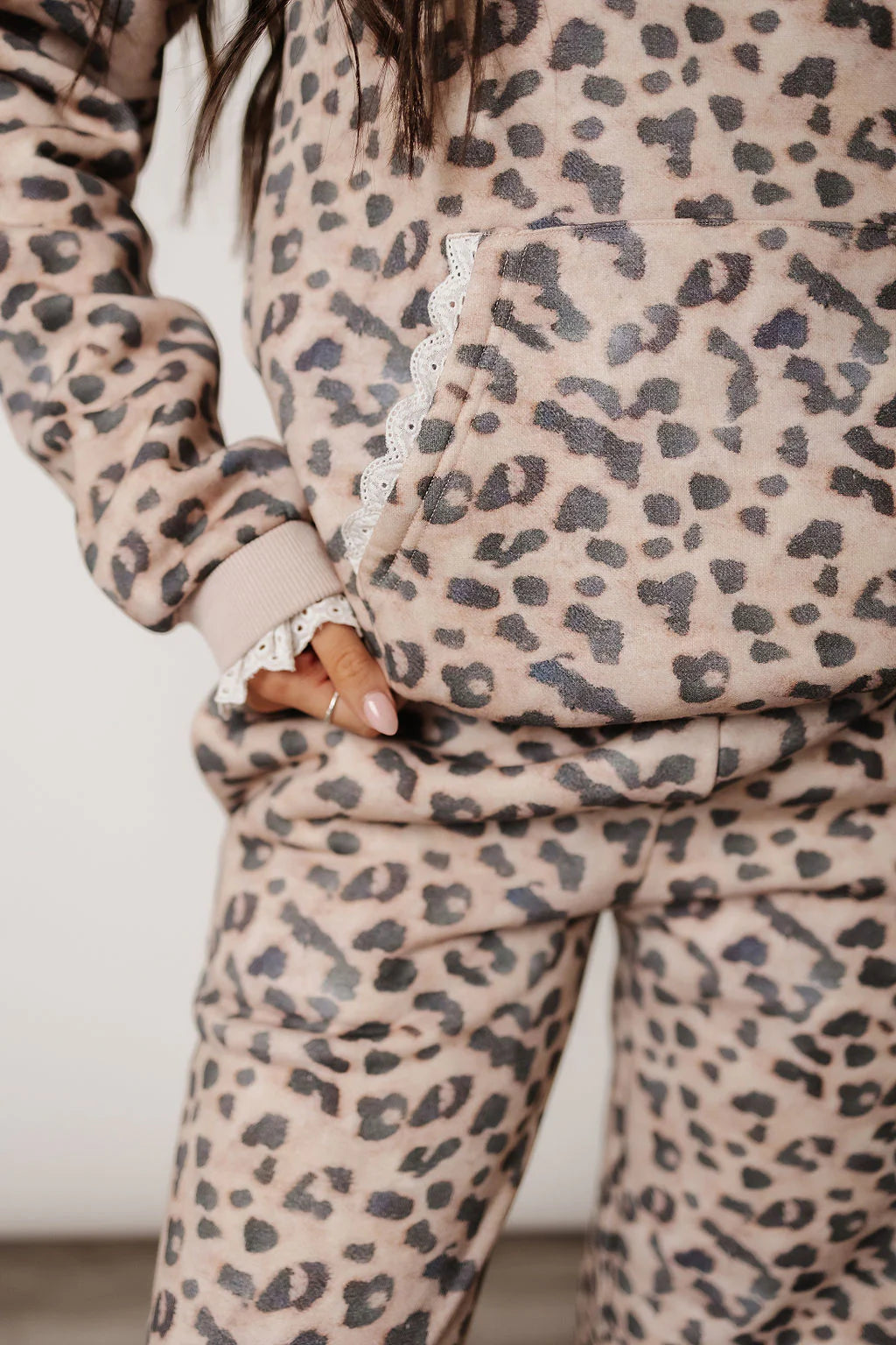 Ampersand Avenue Comfort Zone Hoodie - Leopard Lace