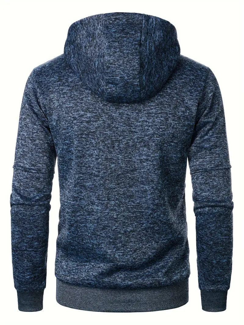 MEN'S Navy Hooded Sweatshirt Jacket