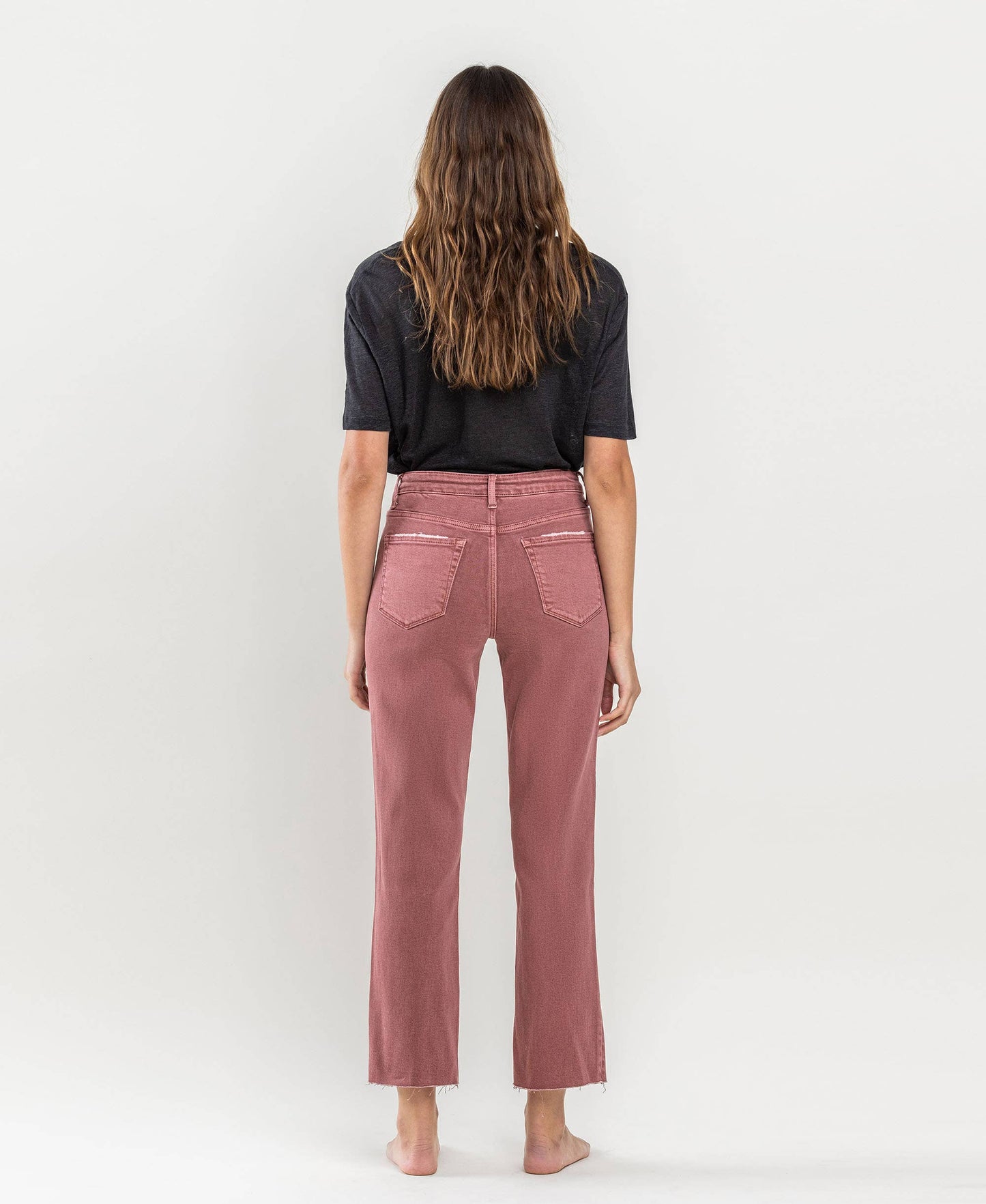 Tummy Control High Rise Crop Jeans from Lovervet by Vervet