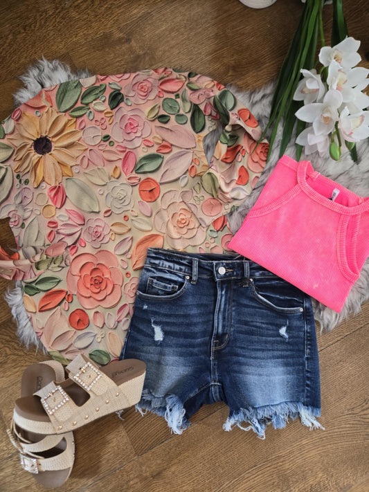 Embossed Garden Top