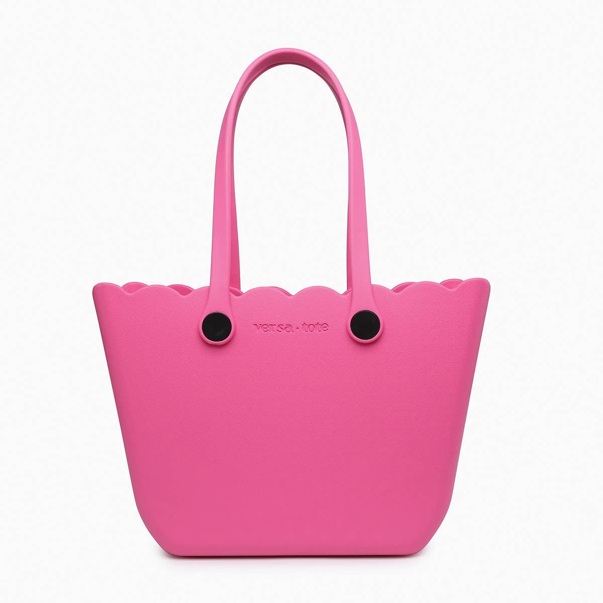 Rose Scalloped Versa Tote w/ Interchangeable Straps: Bubblegum