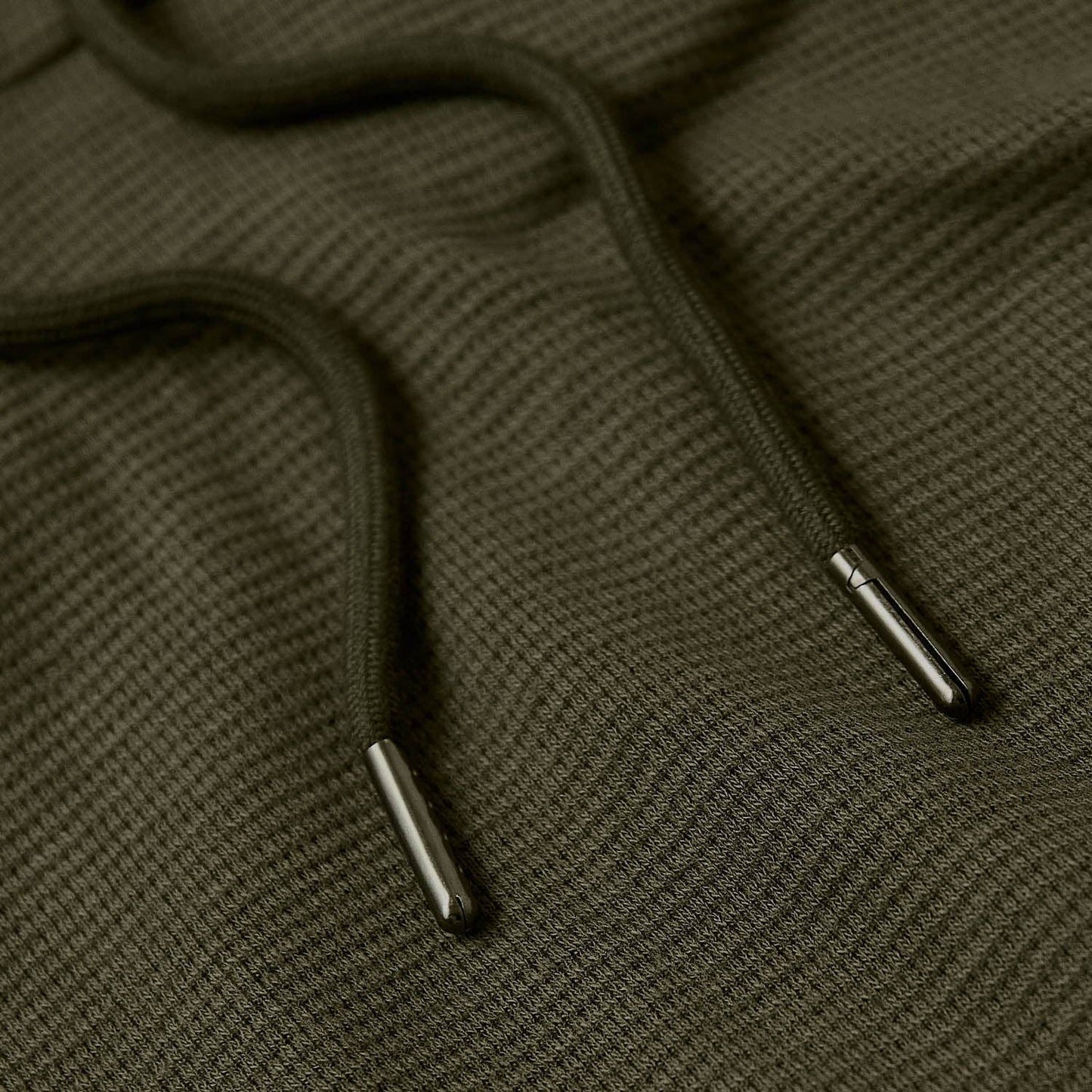 MEN'S Military Green Waffle Hoodie