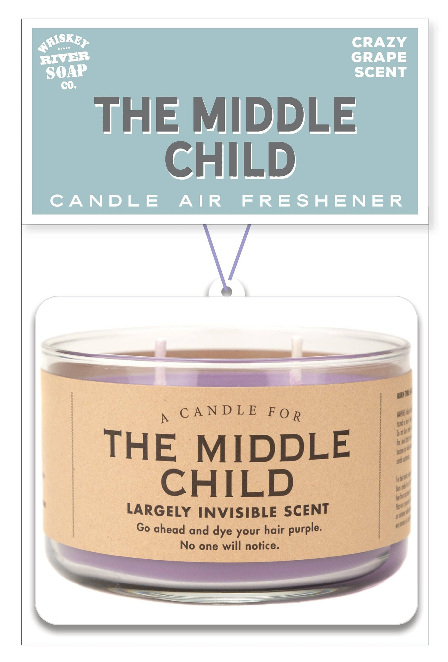 Whiskey River Soap Company Middle Child Air Freshener