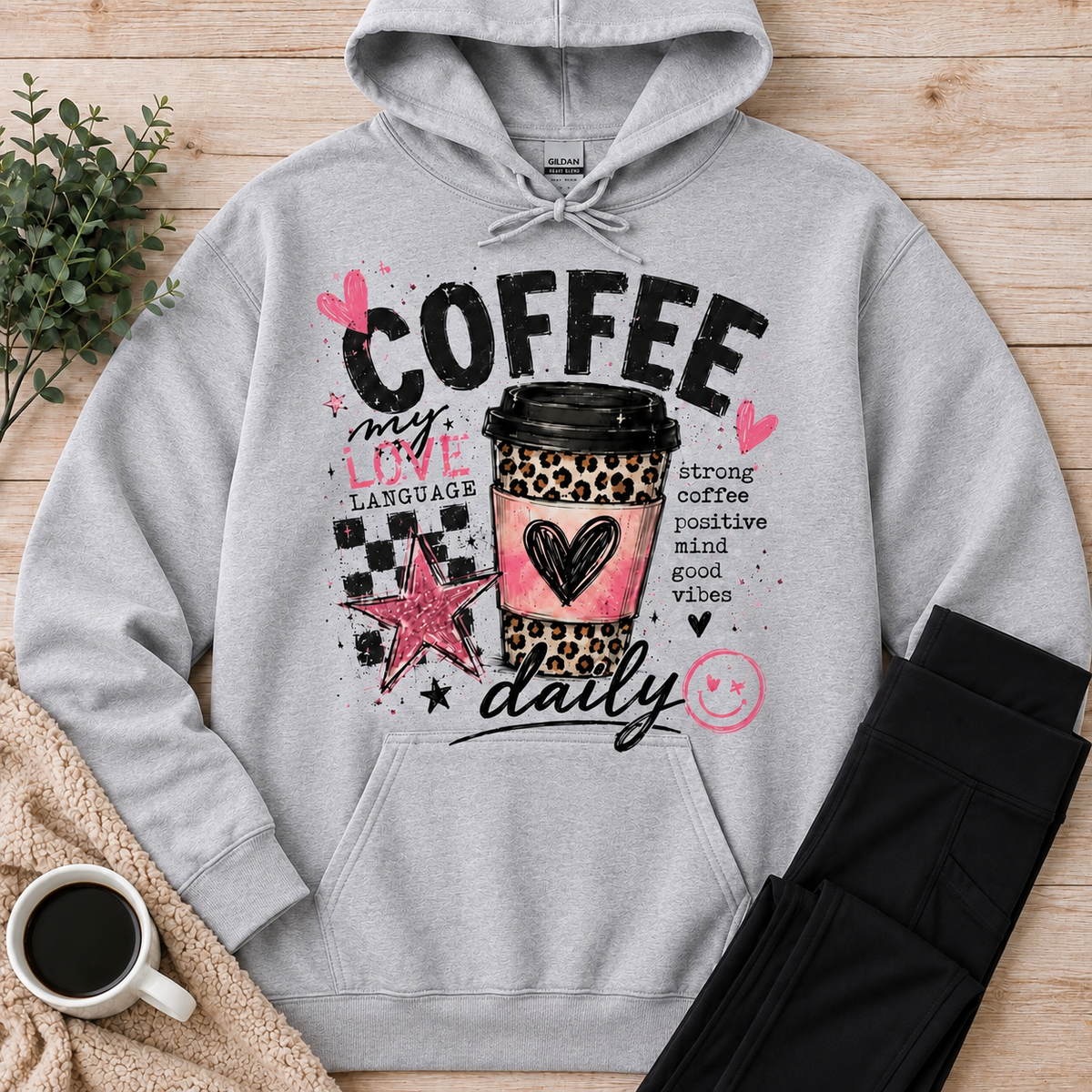 Coffee Daily Graphic Apparel