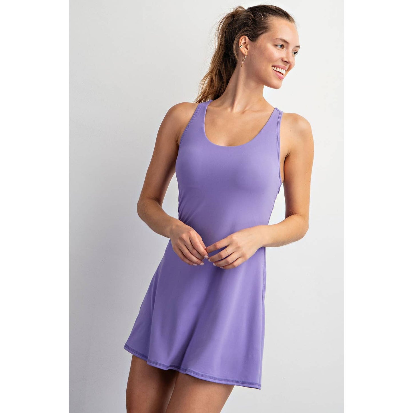 Tennis Romper Dress in Lavender