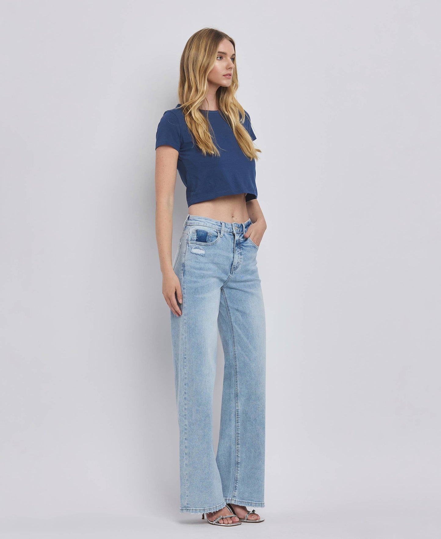 High Rise Super Wide Leg Jeans from Lovervet by Vervet