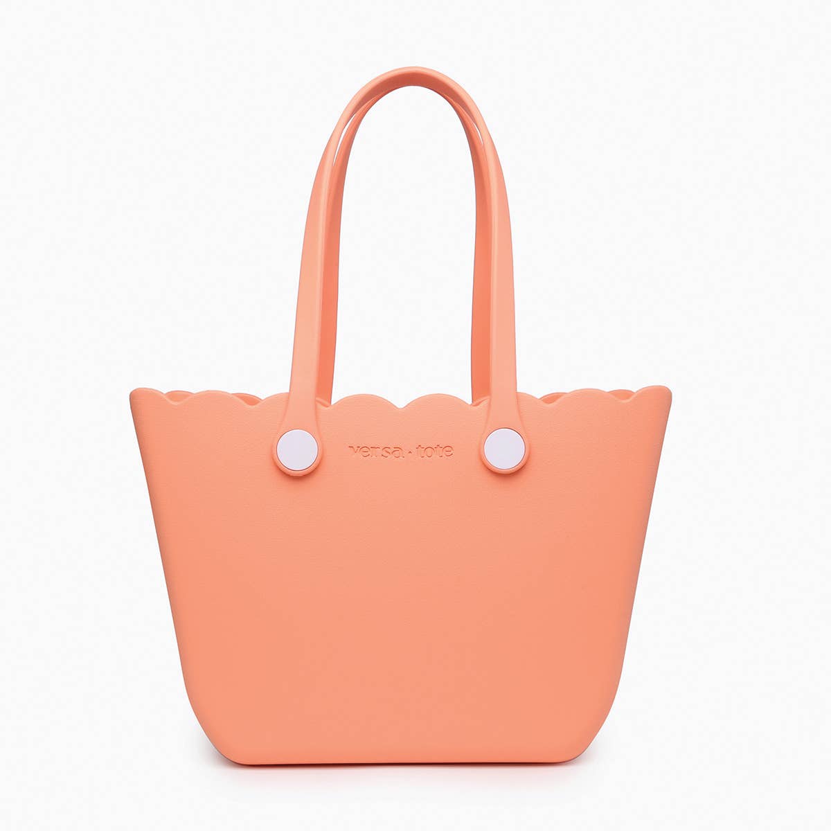 Rose Scalloped Versa Tote w/ Interchangeable Straps: Bubblegum