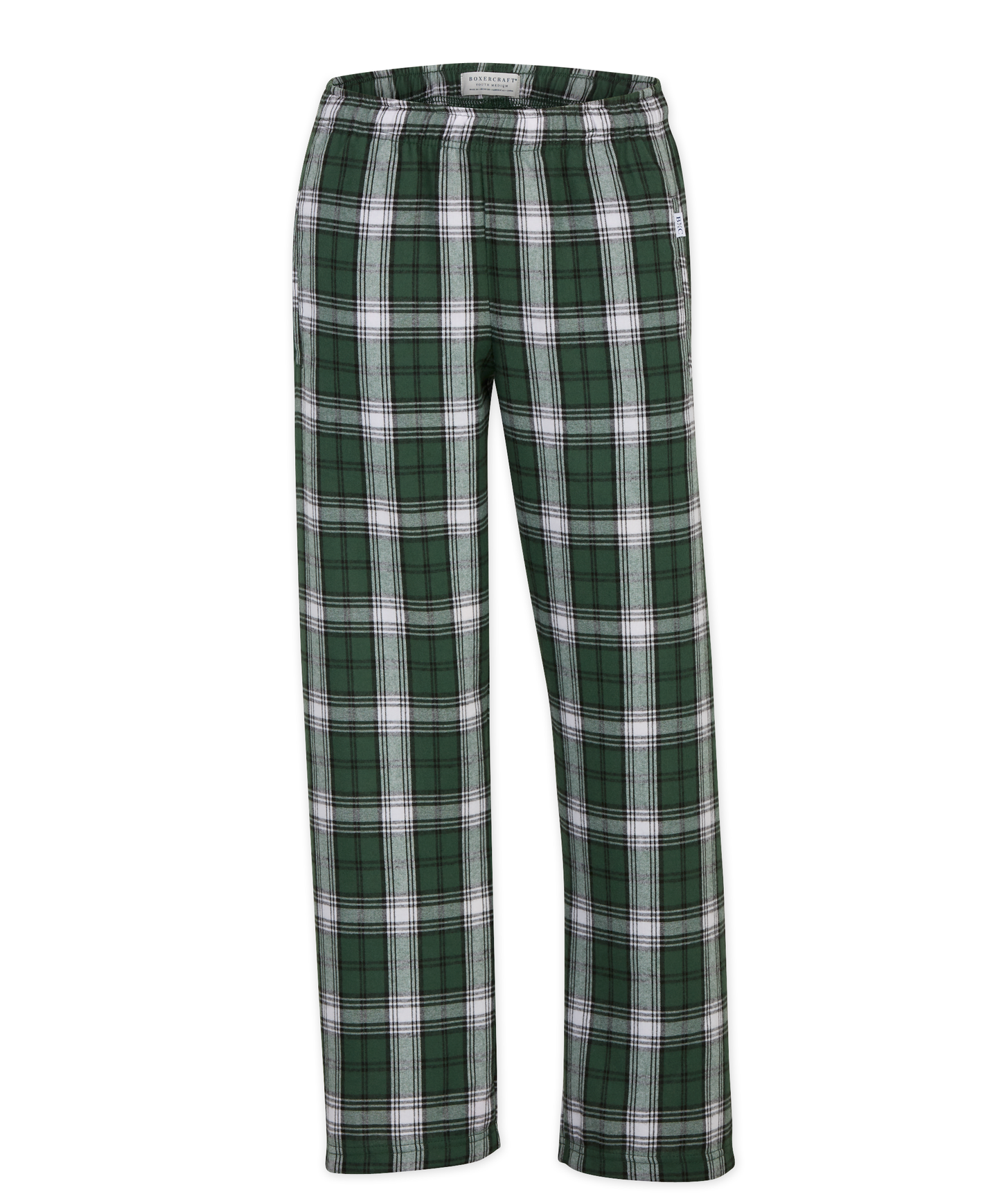 Youth Poly Flannel Pant: Red/Black Buffalo Plaid / YXL
