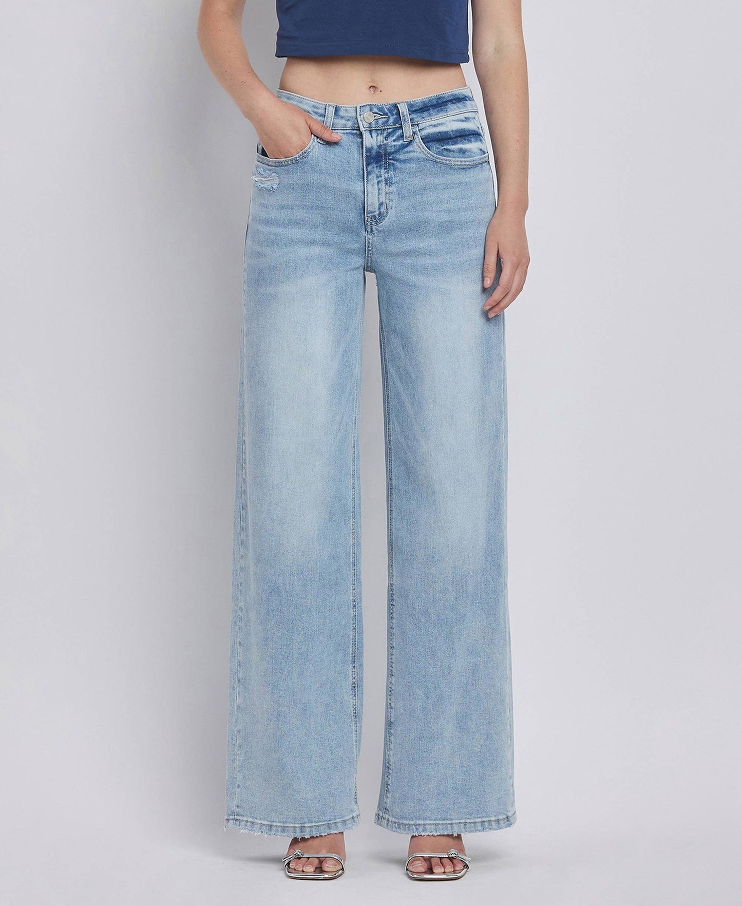 High Rise Super Wide Leg Jeans from Lovervet by Vervet