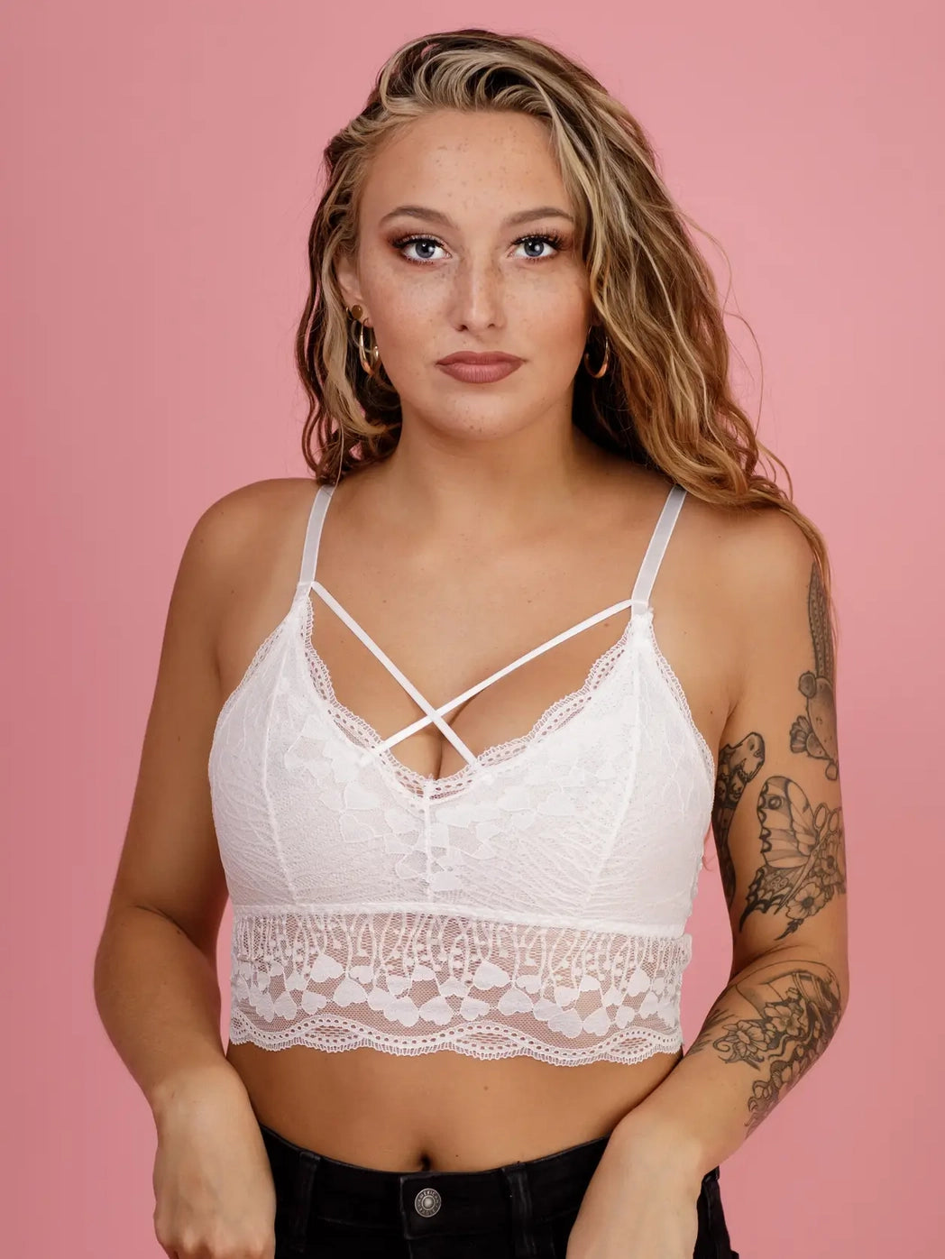 JadyK Luna Bralette - White