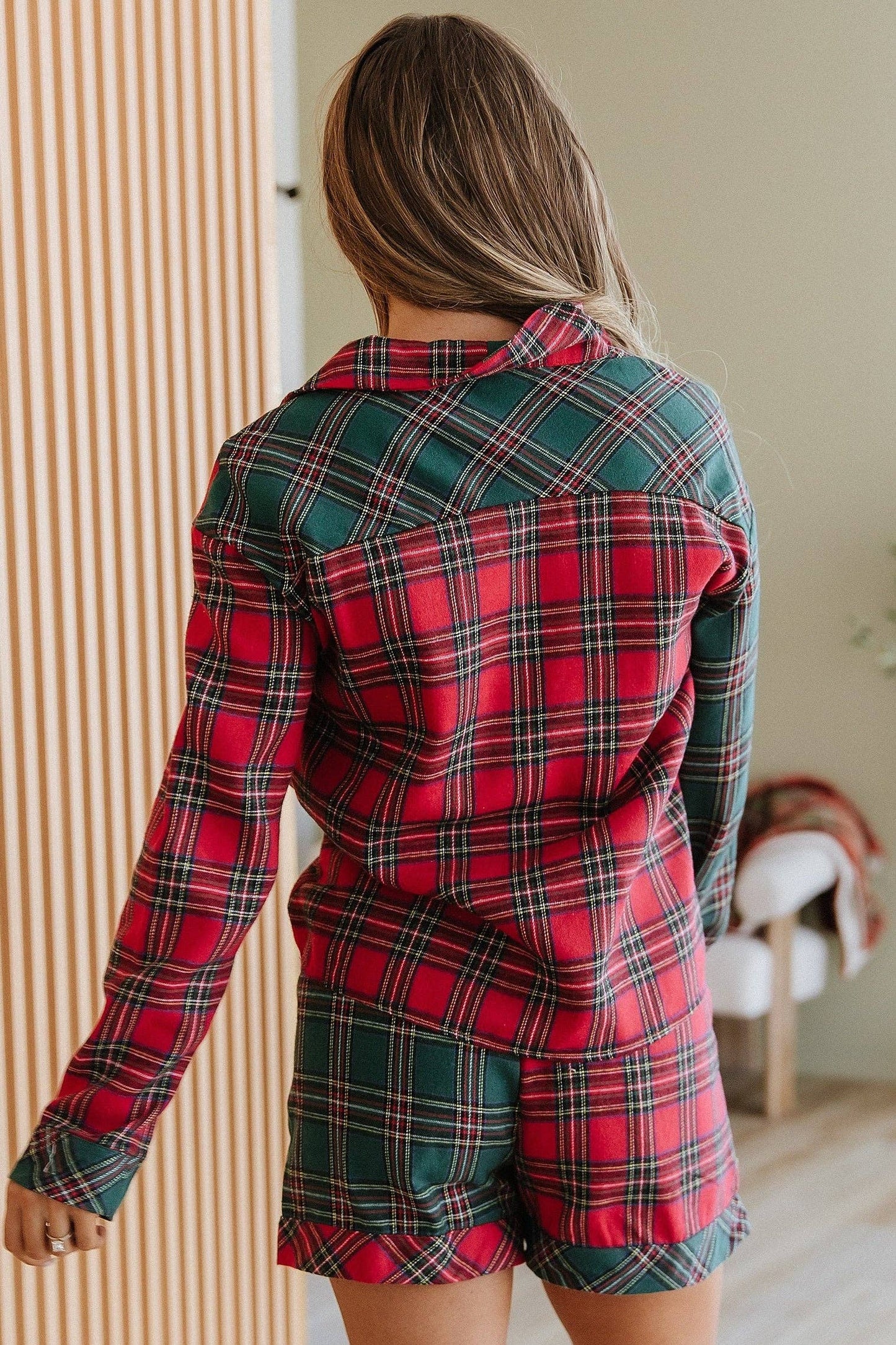 Diana Christmas Plaid Pajama Set - SALE