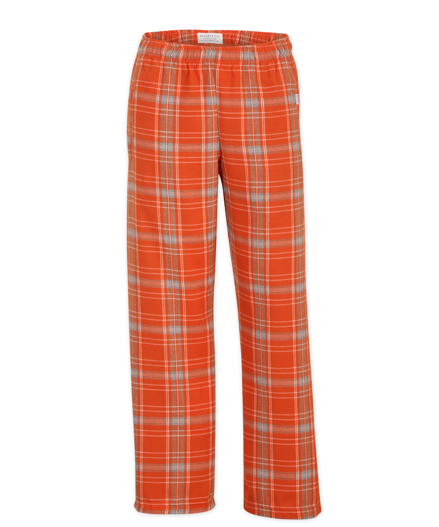 Youth Poly Flannel Pant: Red/Black Buffalo Plaid / YM