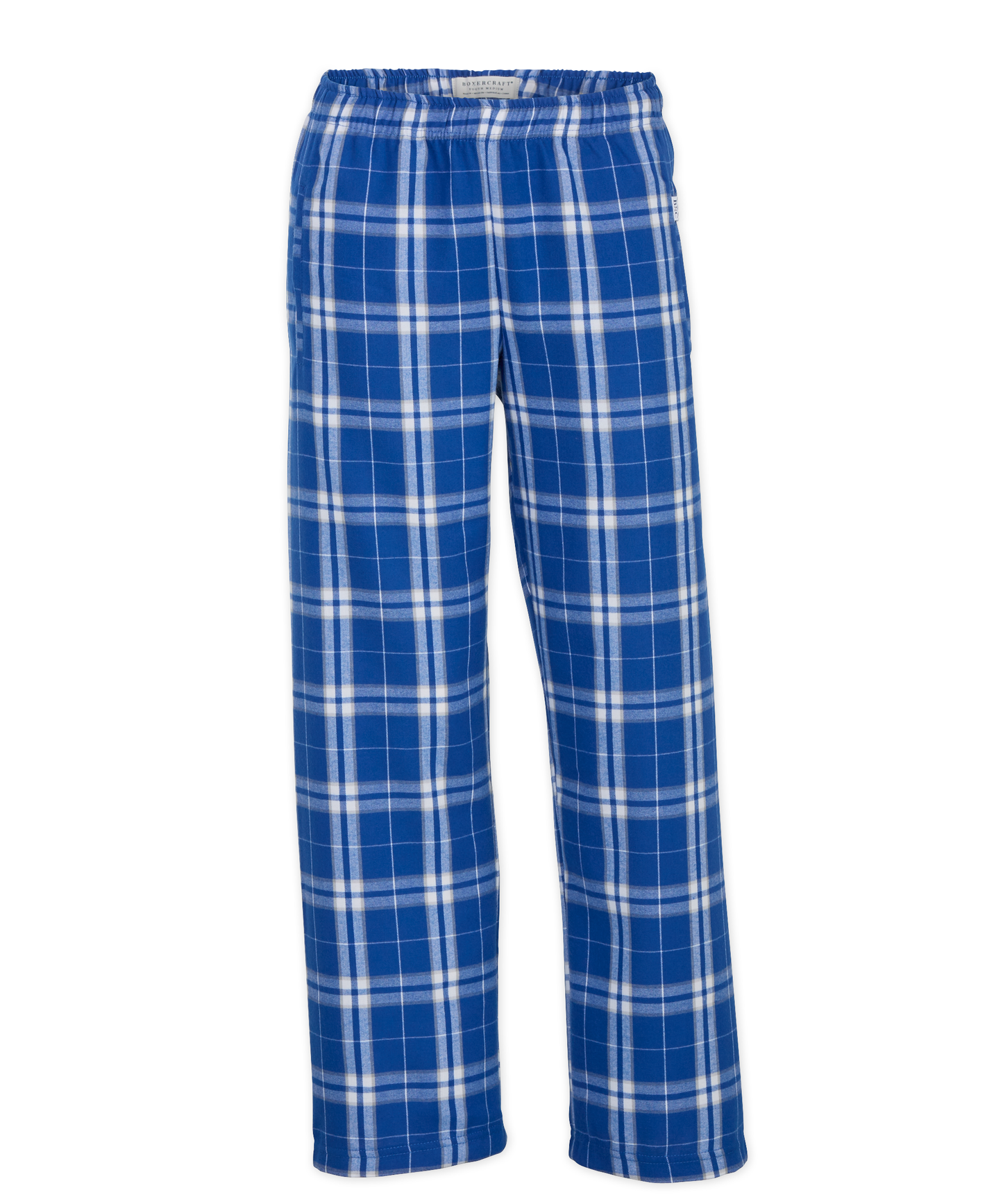 Youth Poly Flannel Pant: Red/Black Buffalo Plaid / YM