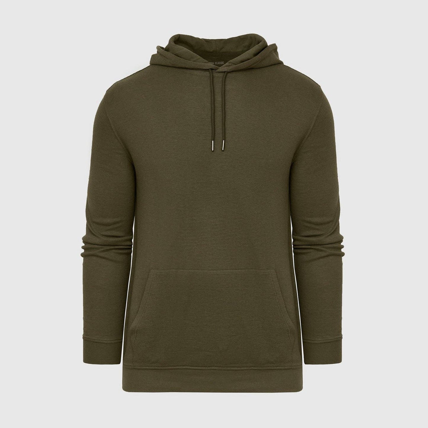 MEN'S Military Green Waffle Hoodie
