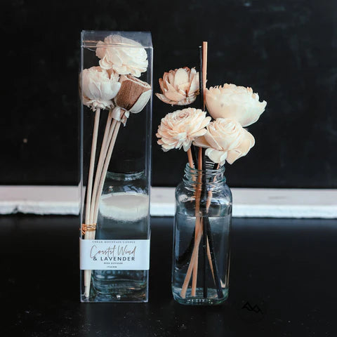 Natural Reed Diffusers in Christmas Hearth