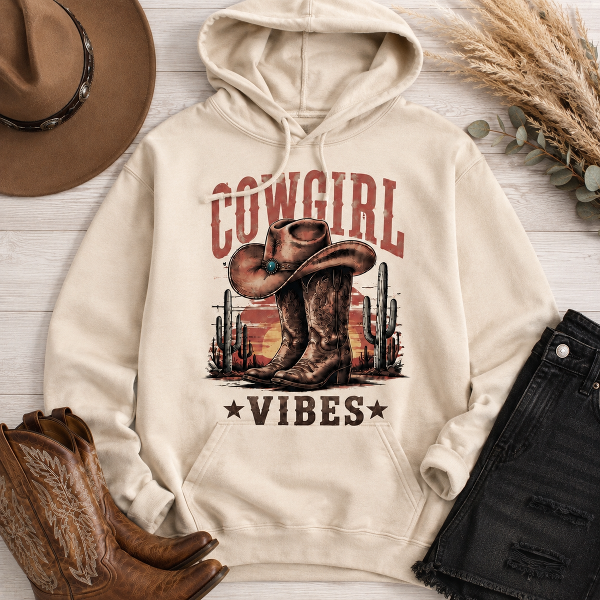 Cowgirl Vibes Graphic Apparel