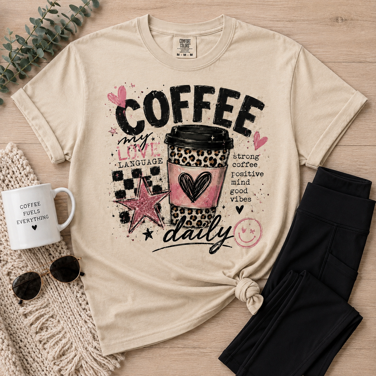 Coffee Daily Graphic Apparel