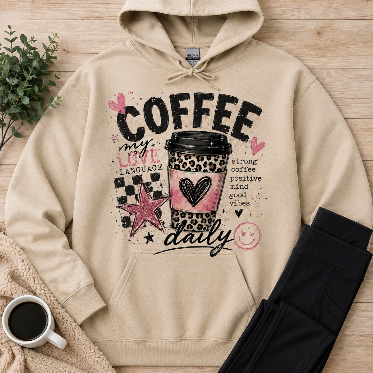 Coffee Daily Graphic Apparel