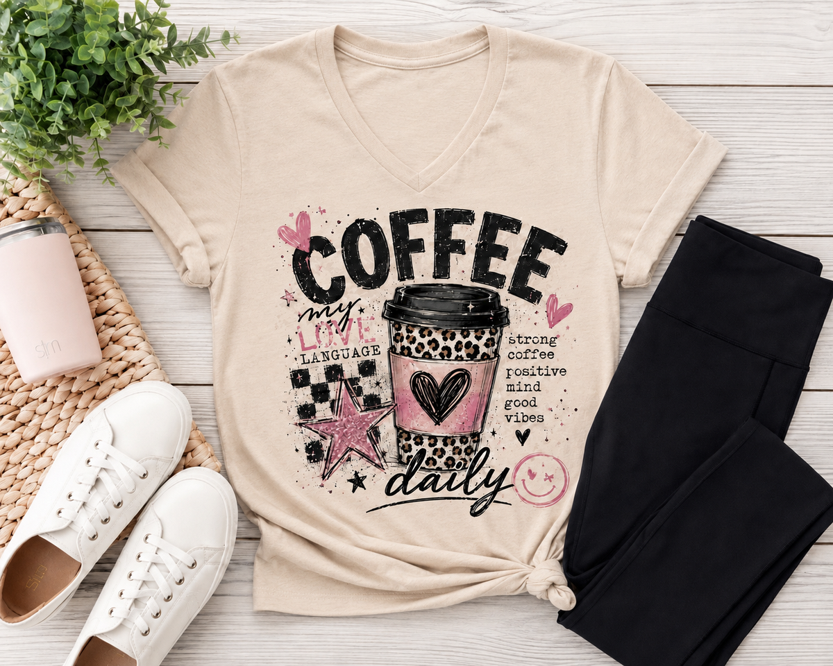 Coffee Daily Graphic Apparel
