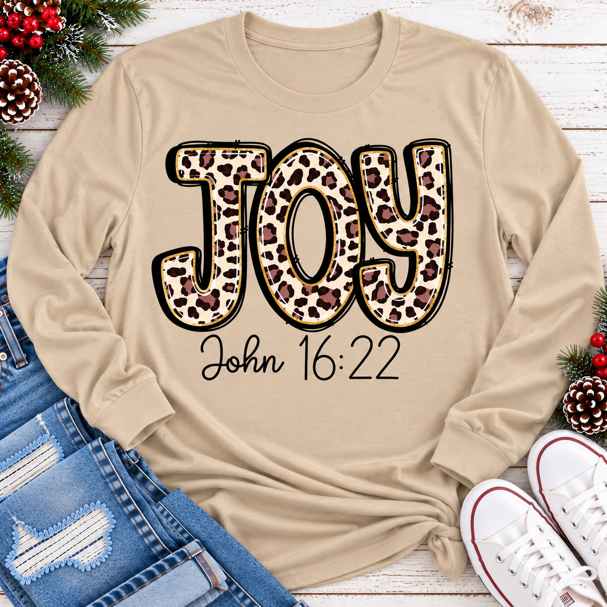 Joy John 16:22 Graphic Apparel