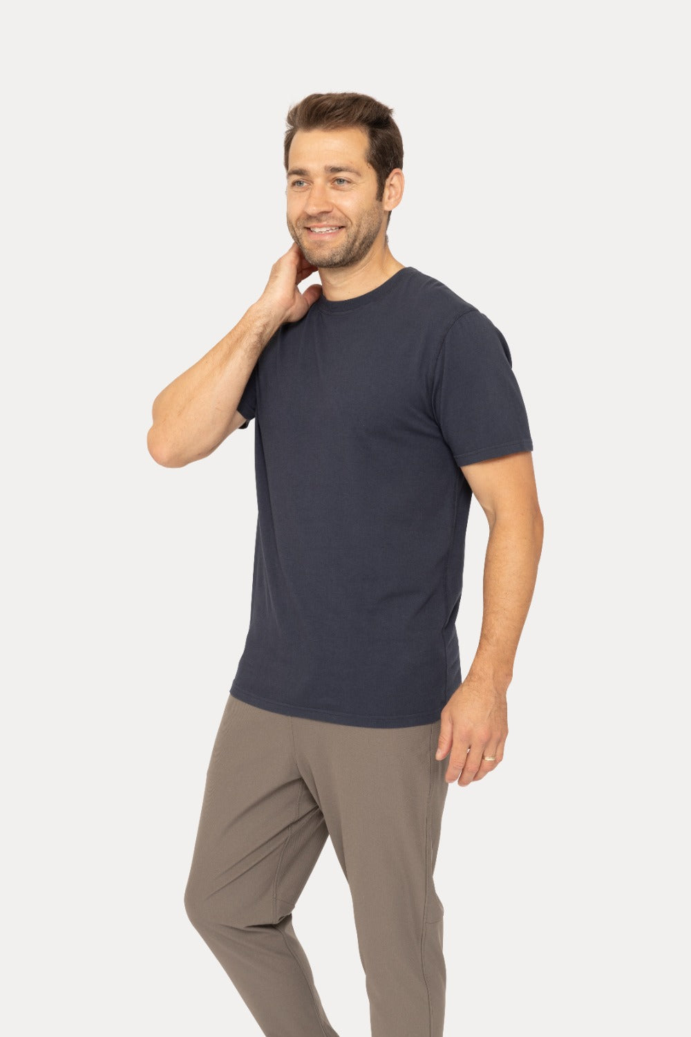 MEN'S - Pima Cotton and Spandex Premium Tee - Navy