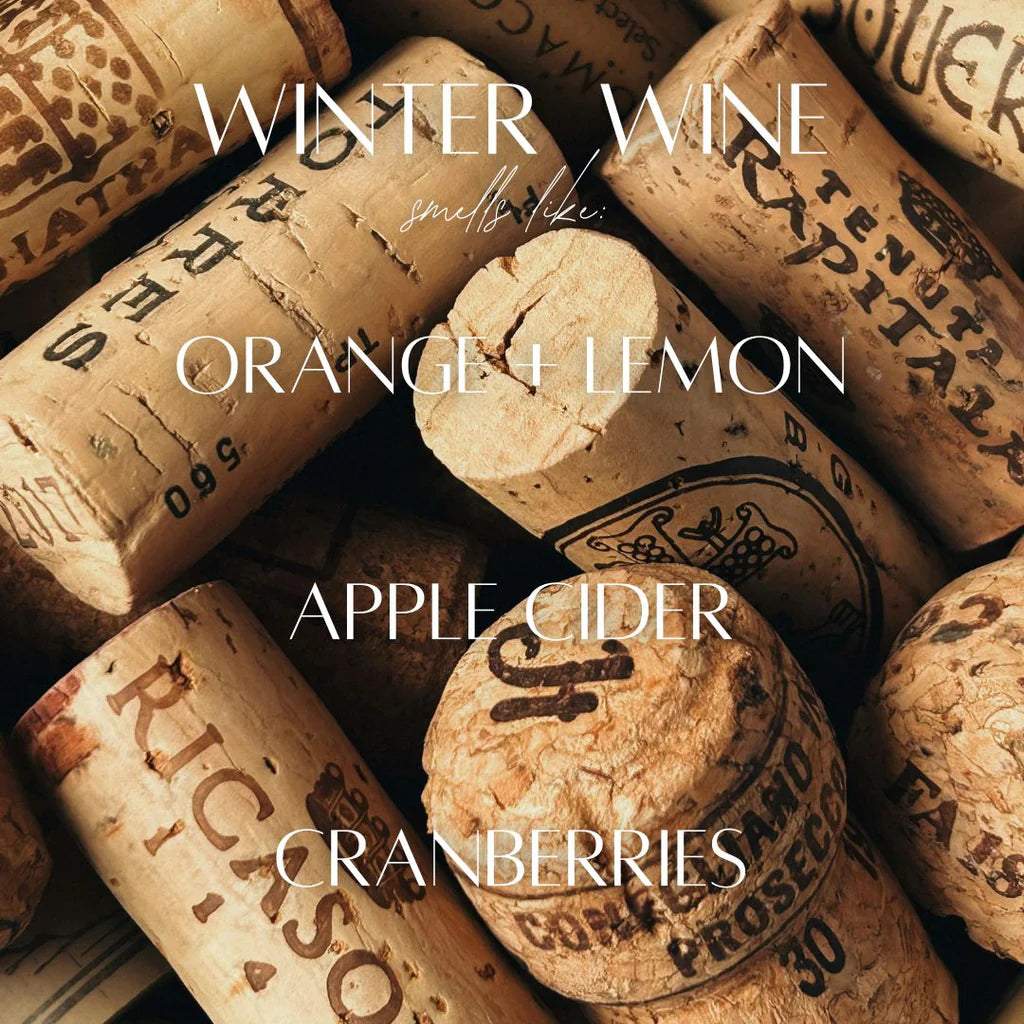 Winter Wine 9 Ounce Whiskey Glass Candle