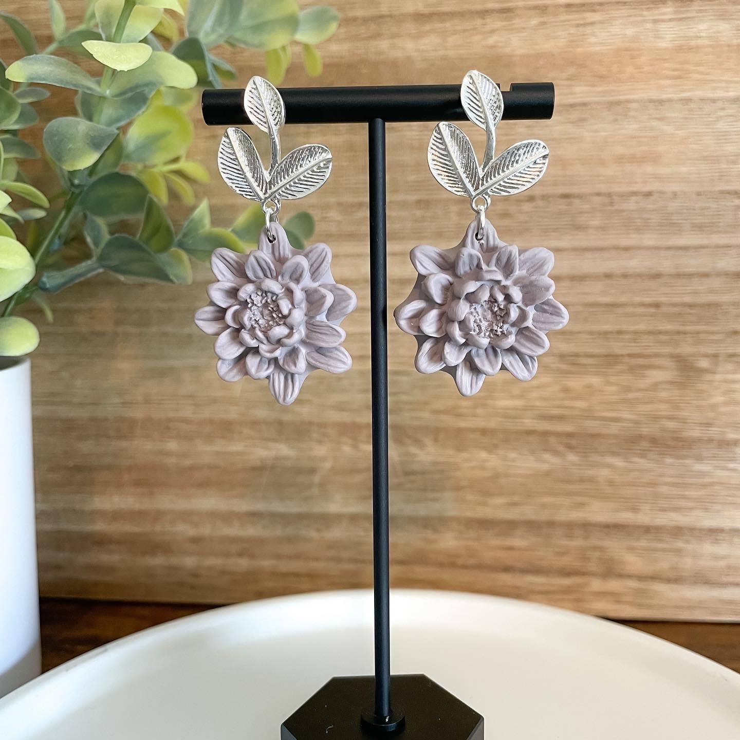 Lily Dangles | Lilac | Clay Earrings