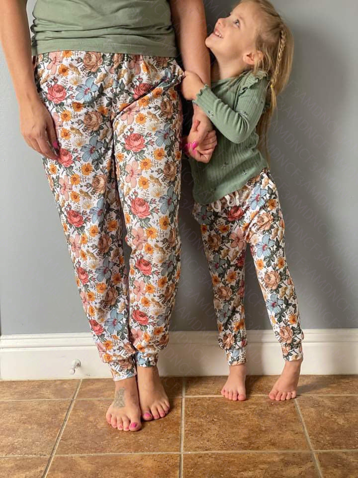 Floral Mommy and Me Joggers