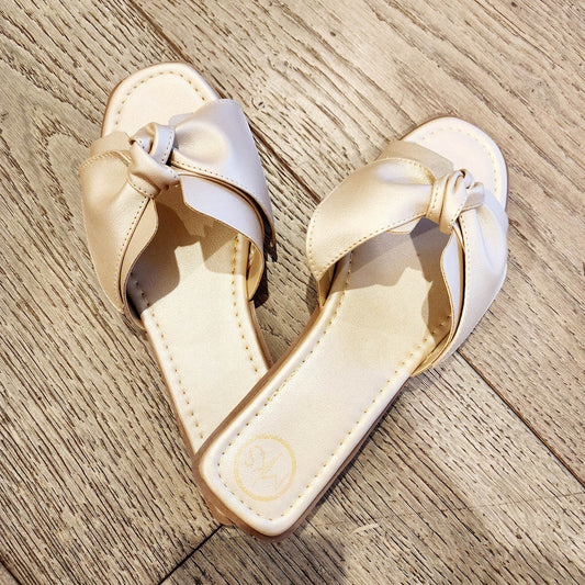 Bowtie Slide Sandals - SALE
