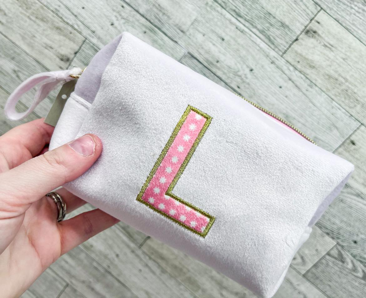 RTS: Cosmetic Bag with Letter