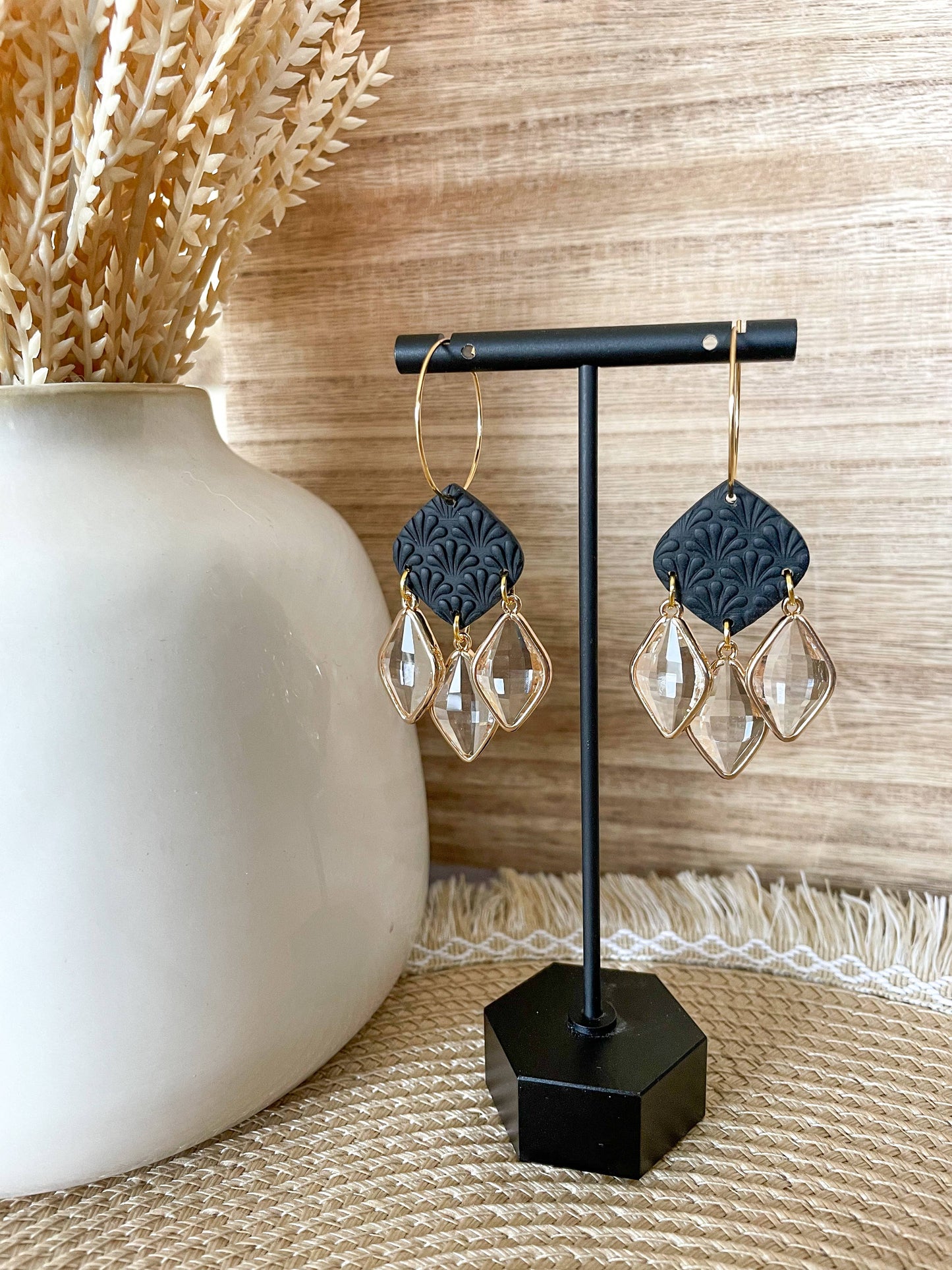 Rory Charm Hoops | EXTENDED TIME | Clay Earrings