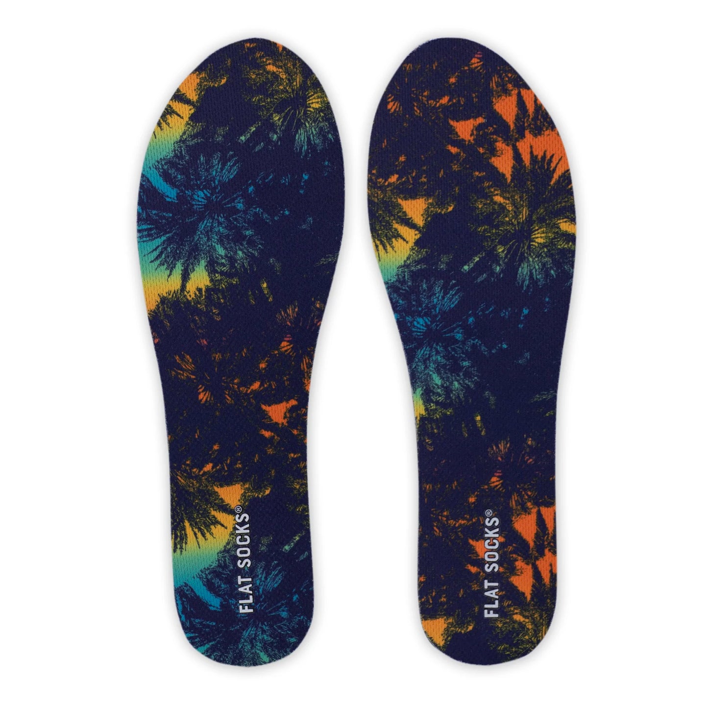 Tropical Sunset Flat Socks - Small