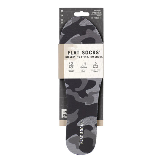 Black Camo Flat Socks - Small