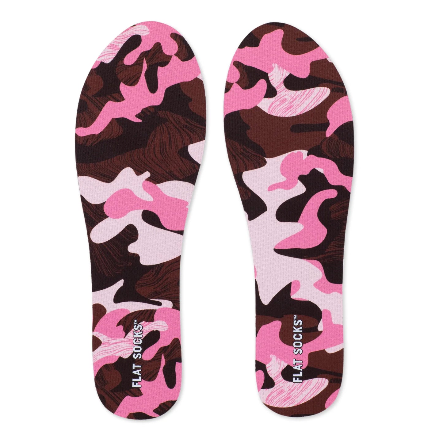 Pink Camo Flat Socks - Small