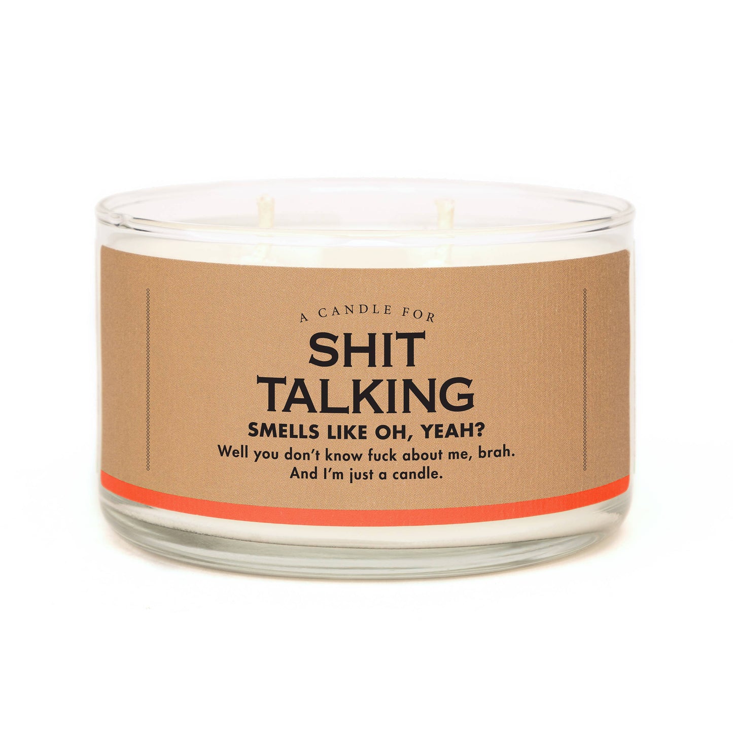 Whiskey River Soap Company Shit Talking Soy Candle