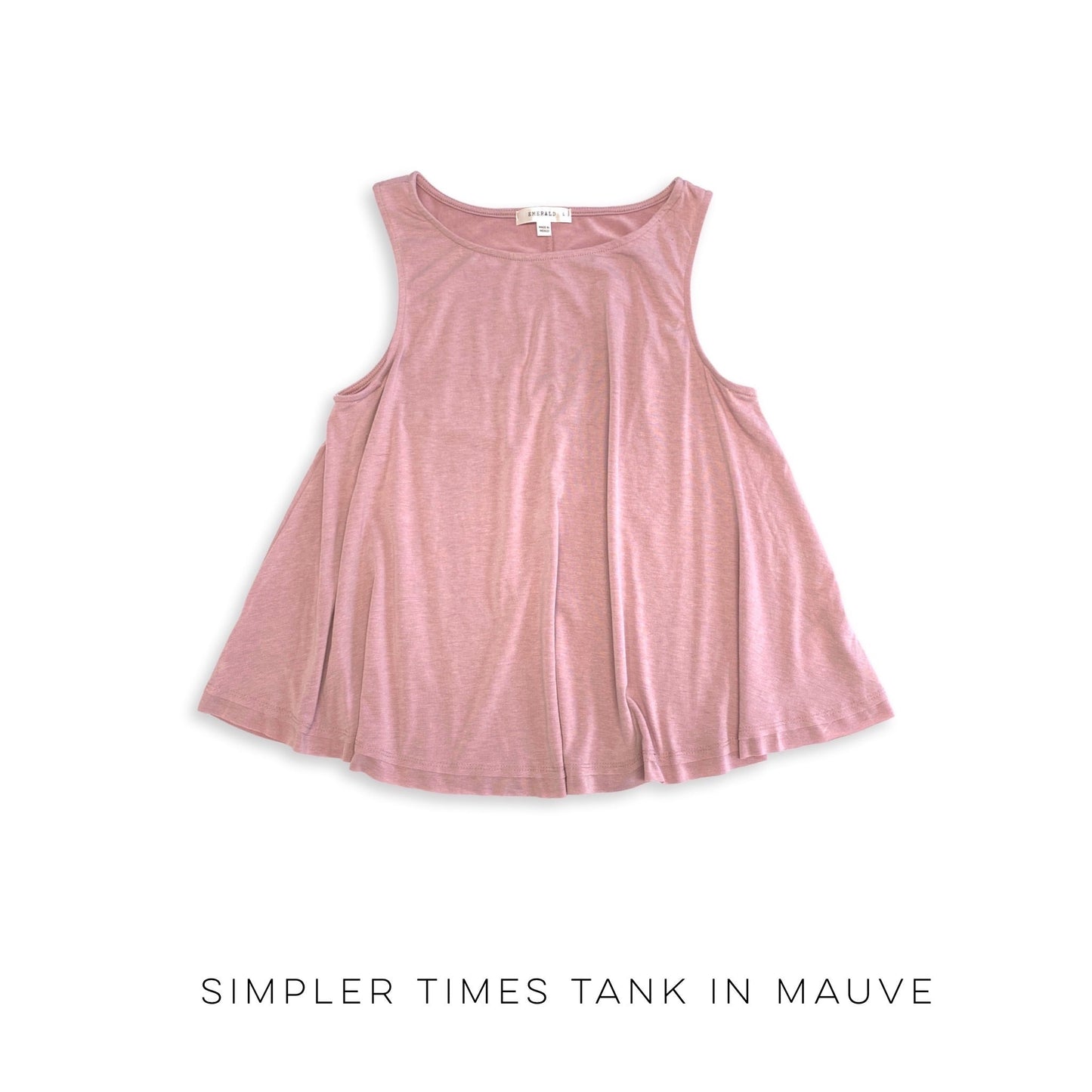 Simpler Times Tank in Mauve