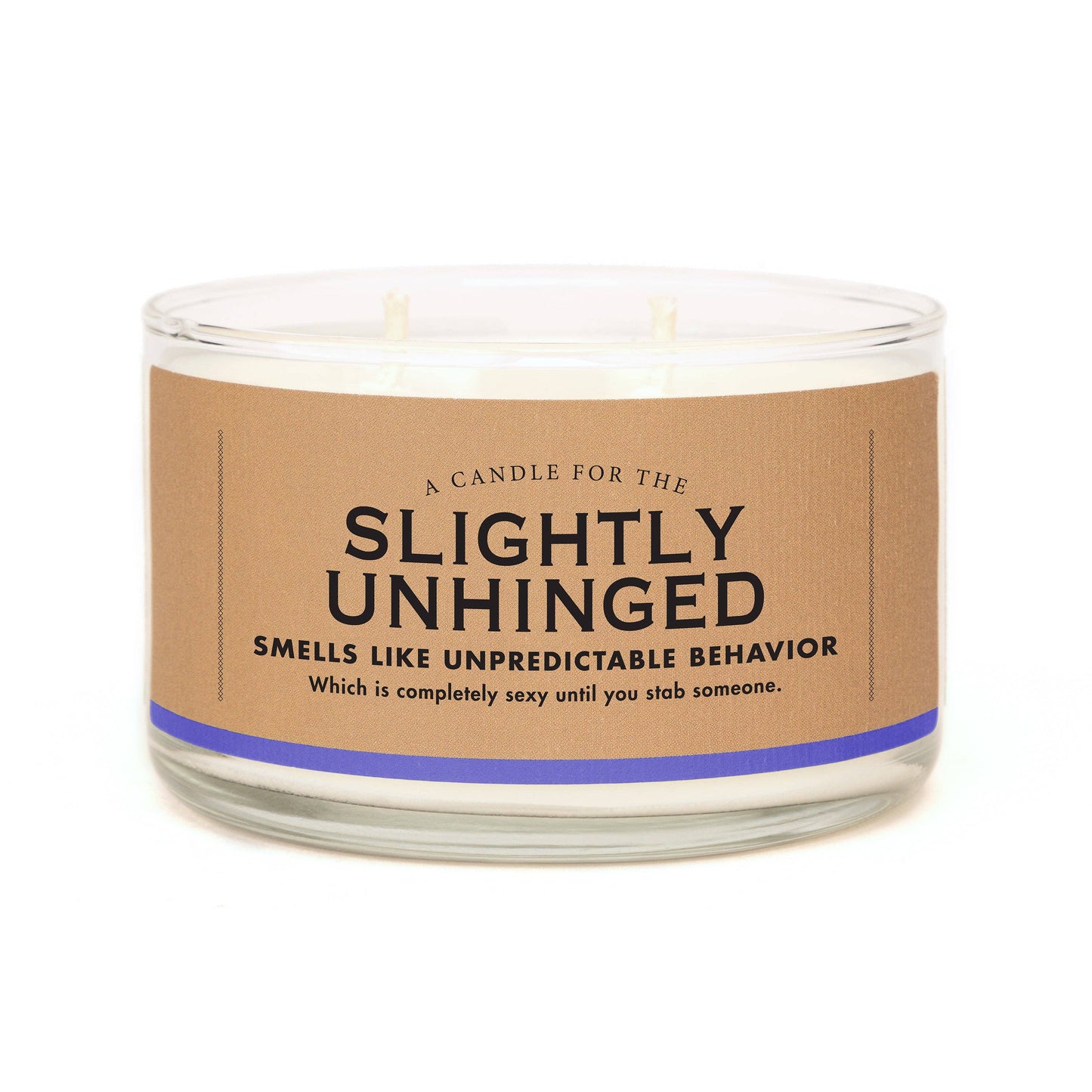 Whiskey River Soap Company Slightly Unhinged Soy Candle