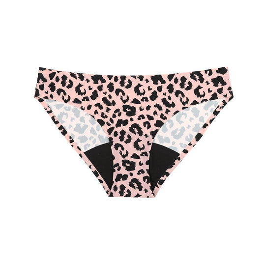 Leopard Mid-waist Four-layer Leak-proof Period Panty