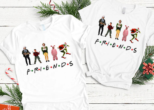 Friends Christmas Graphic Tee -